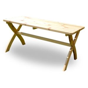 Kerti fa asztal STRONG, természetes FSC