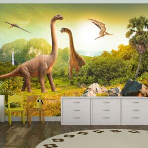 Fotótapéta Bimago - Dinosaurs + Ragasztó ingyen 350x245 cm