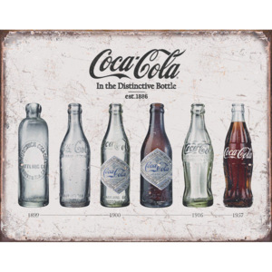 Fémplakát - Coca-Cola (retro palackok)