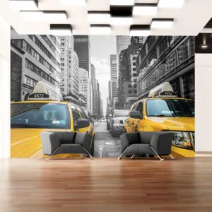 Fotótapéta Bimago - New York taxi + Ragasztó ingyen 400x280 cm