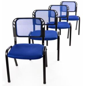 Rakásólható szék készlet 4 db - kék