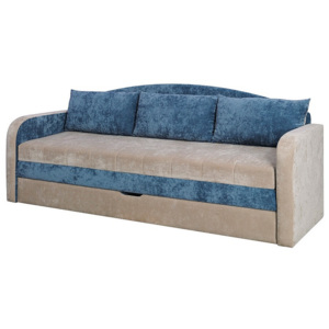 SPARTAN kinyitható kanapé, 86x208x75 cm cm, santana/kék