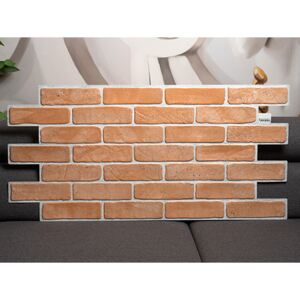 Kerma Design Regul PVC falpanel - Brick (97x48cm) - Barna tégla (50258)