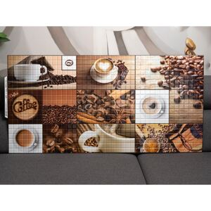 Kerma Design Regul PVC falpanel - Konyhai mozaik (95x48cm) - Kávé (53730)