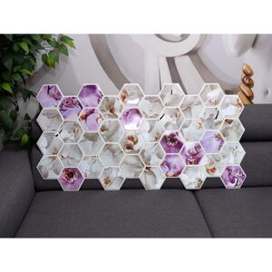 Kerma Design Flexwall PVC falpanel - Orchidea (virágos minta méhsejt dekorral)