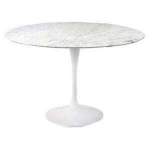Fiber 120cm átmérőjű márvány asztal fehér