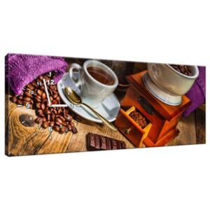 Órás falikép Kávészemekkel-teli zsákok 100x40cm ZP1420A_1I