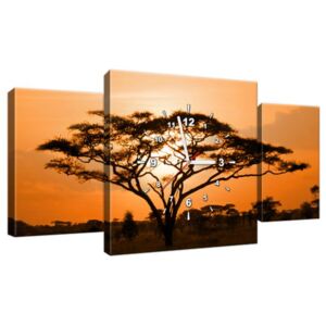Órás falikép Gyönyörű afrikai táj 80x40cm ZP1462A_3AX