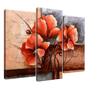 Órás falikép Gyönyörű pipacs 90x70cm ZP1497A_3C
