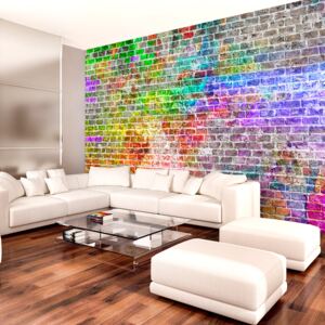 Fotótapéta Bimago - Rainbow Wall + Ragasztó ingyen 400x280 cm