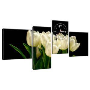 Órás falikép Fehér tulipánok - Mark Freeth 140x70cm ZP1601A_4O