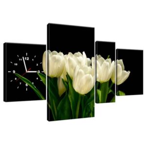 Órás falikép Fehér tulipánok - Mark Freeth 120x70cm ZP1601A_4AN