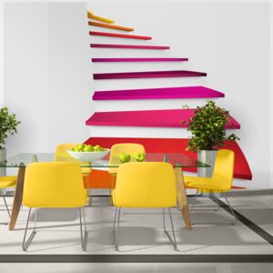 Fotótapéta Bimago - Colorful stairs + Ragasztó ingyen 400x280 cm