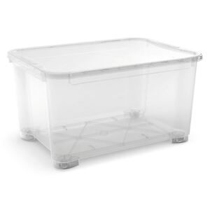 T Box XXL műanyag tárolódoboz transzparens 145L 58x79,5x44cm