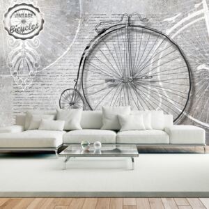 Fotótapéta Bimago - Vintage bicycles - black and white + Ragasztó ingyen 400x280 cm