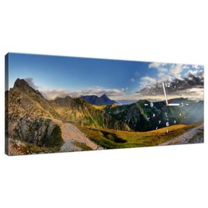 Órás falikép Gyönyörű hegyi panoráma 100x40cm ZP2028A_1I