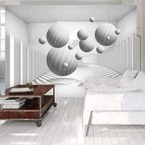 Fotótapéta Bimago - Balls in White + Ragasztó ingyen 400x280 cm
