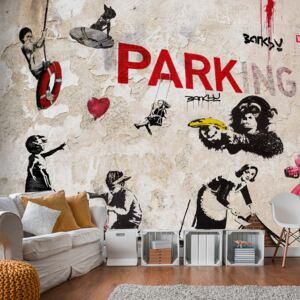 Fotótapéta Bimago - [Banksy] Graffiti Collage + Ragasztó ingyen 300x210 cm