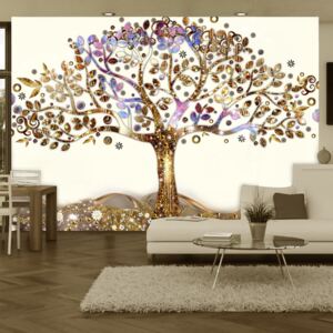 Fotótapéta Bimago - Golden Tree + Ragasztó ingyen 300x210 cm