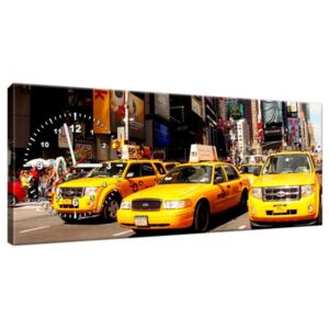 Órás falikép New York Taxi - Prayitno 100x40cm ZP821A_1I