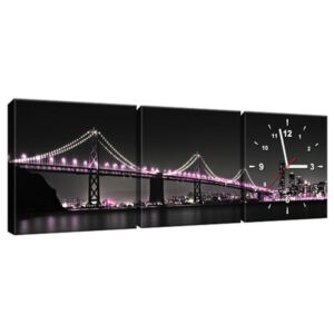 Órás falikép San Francisco-i híd - Tanel Teemusk 90x30cm ZP929A_3A