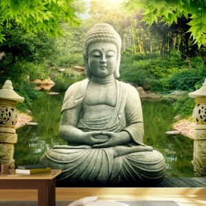 Fotótapéta Bimago - Buddha's garden + Ragasztó ingyen 100x70 cm