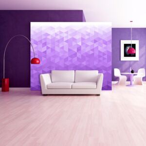 Fotótapéta Bimago - Violet pixel + Ragasztó ingyen 100x70 cm