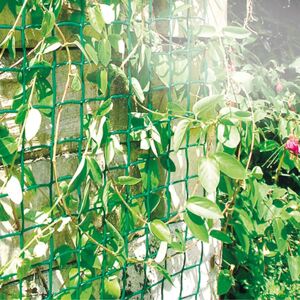 Nortene Műanyag rács növényekhez, 46x44 mm osztású, Climbanet (0,5 x 25 méter) zöld