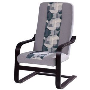 FLORA fotel, 94x65x72 cm, bahama 31/print A4