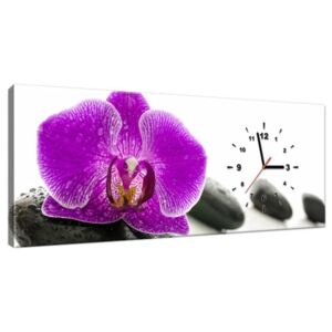 Órás falikép Orchidea a kövön 100x40cm ZP1146A_1I