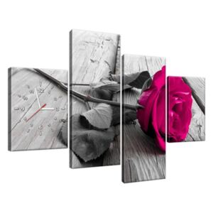 Órás falikép Rózsaszín rózsa 120x80cm ZP1141A_4E