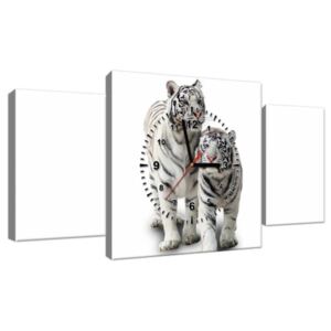 Órás falikép Fehér tigrisek 80x40cm ZP1270A_3AX