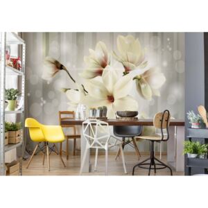 Fotótapéta GLIX - Magnolia Virágok Sparkles Modern Design Papír tapéta- 184x254 cm