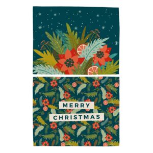 Happy Merry 2 db pamut tányéralátét karácsonyi mintával, 45 x 35 cm - Butter Kings