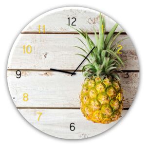 Üveg faliórák - Styler Pineapple | Méret: 30x30 cm
