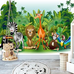 Fotótapéta Bimago - Jungle Animals + Ragasztó ingyen 200x140 cm