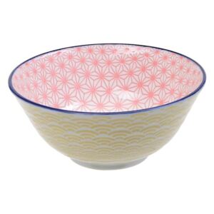 Star sárga-rózsaszín porcelán tál, ø 15,2 cm - Tokyo Design Studio