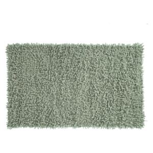 Shaggy fürdőszoba szőnyeg, 100% pamut, 75 x 45 cm, Oliva zöld