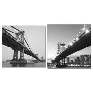 Gray bridge Modern kép, (120 x 60 cm)