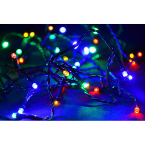 Karácsonyi LED fényfüzér 30 m - színes, 300 dióda