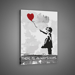 Vászonkép: There is Always Hope (graffiti) - 75x100 cm
