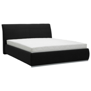 Luna fekete kétszemélyes ágy, 160 x 200 cm - Mazzini Beds