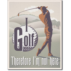 I Golf fémplakát, (30 x 42 cm)