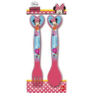 Disney Minnie egér műanyag evőeszköz készlet pink