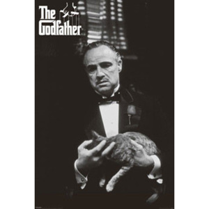 The Godfather - cat (B&W) Plakát, (61 x 91,5 cm)