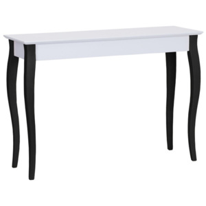 Lilo fehér kisasztal fekete lábakkal, 105 cm széles - Ragaba