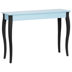 Lilo világos türkiz kisasztal fekete lábakkal, 105 cm széles - Ragaba