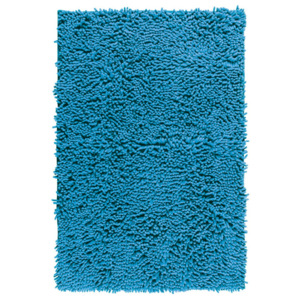 Chenille kék fürdőszobai kilépő, 80 x 50 cm - Wenko