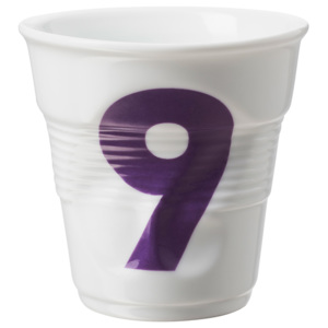 REVOL Froissés cappuccino pohár "9", fehér, 18 cl