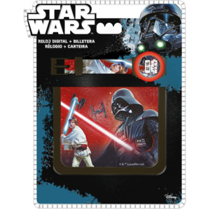 Star Wars digitális karóra + pénztárca